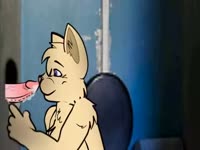 Furry gay beastiality dog sucking a dog cock inside a hole and got banged in the ass
